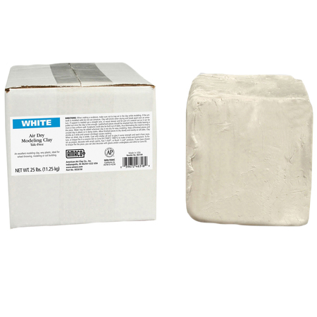 Amaco Air Dry Clay, White, 25 lbs. 46318R